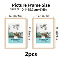 Bộ 3/2/1 khung ảnh gỗ, thích hợp để treo tường, kích thước có sẵn: 10x15, 15x20, 20x25 inch, khổ A4, khung gỗ màu, thích hợp để trang trí ảnh và làm quà tặng kỷ niệm. - Nhiều màu - Xem 10