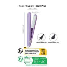 K·SKIN 1 件二合一迷你直发器和卷发器，两用美发工具，加热刷卷发器，适合家庭/旅行/沙龙使用的礼物，波浪和卷发