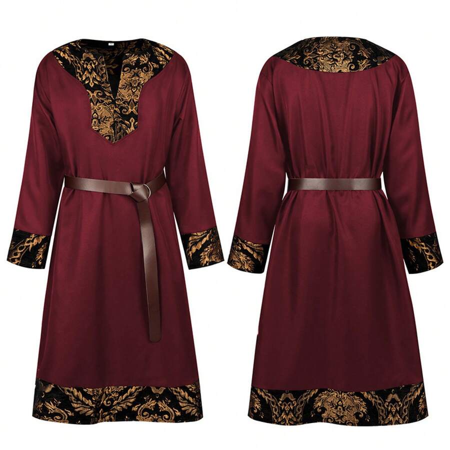 Men Cosplay Clothing - Red - View 1