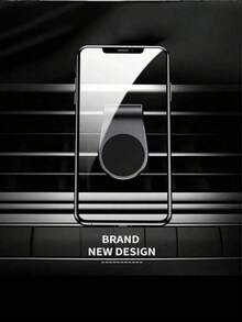 1 pièce Support de téléphone magnétique en forme de L, support universel vertical et horizontal pour aération de voiture pour téléphone portable et tablette compatible avec , téléphone Android, cadeau pour anniversaire, famille, amis pour support de téléphone pour aération de voiture, accessoires de voiture, applicable à divers modèles de téléphones Apple