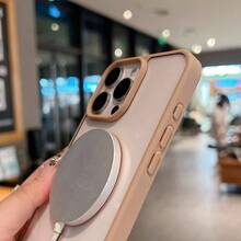 غطاء حالة شفاف فاخر متوافق مع آيفون 16 15 14 13 12 11 برو XS XR ماكس ميني بلس، حالة شحن لاسلكي مغناطيسي - وردي - مشاهدة 8