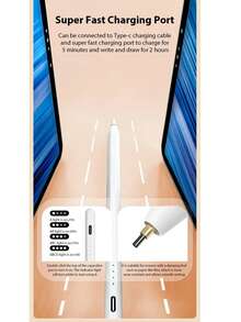 Este Stylus Capacitivo Universal é um Stylus Capacitivo Ativo para Telefones e Tablets. Feito de Liga de Alumínio de Alta Qualidade, Ele Vem com Duas Pontas Substituíveis e é Extremamente Durável. Ele Oferece Ampla Compatibilidade com Android e Apple iPads, Proporcionando Toque Preciso e Escrita Suave. Este Stylus Capacitivo de Alta Qualidade (Não Compatível com Tablets de Tela Resistiva e Eletromagnética) Não Requer Conexão com o Tablet.