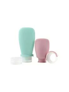 30毫升/60毫升/90毫升硅胶旅行瓶套装，可重复灌装防漏旅行容器，适用于乳液、洗发水、护发素、化妆品等，适合浴室、宿舍使用，3种颜色可选 - 彩色 - 查看 10