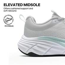 Women's Walking Shoes Cushion Comfortable ActiveBreeze Running Tennis Shoes Non-Slip Workout Gym Sports Athletic Breathable Fashion Sneakers - 灰色 - 查看 3