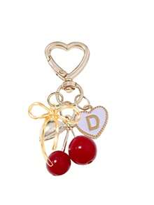 Móc khóa hình quả anh đào dễ thương, thời trang, màu vàng kim - Móc khóa hình quả anh đào, phụ kiện trang trí ba lô sành điệu, móc khóa, mặt dây chuyền hợp kim chữ cái A-Z, mặt dây chuyền tai nghe, mặt dây chuyền xe hơi, mặt dây chuyền trang trí, móc khóa hình quả anh đào, phụ kiện túi xách, kẹp túi, phụ kiện nhựa và kim loại sáng bóng, ví và túi xách nữ, phụ kiện ba lô - Nhiều màu - Xem 24