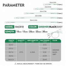 NYAYEO 30 Stücke/Set Angelschnur Köder Draht Edelstahl Vorfach Draht Hauptschnur Angelzubehör für Hecht versteckte Hauptschnur Outdoor Angeln Ausrüstung (zufällige Farbe)