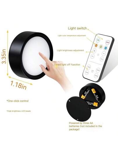 LED Battery Powered Magnetic Painting Lights, Wireless Home Wand Remote Control view 8