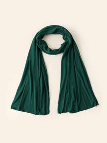 Seidenes, einfarbiges Kopftuch, langer Schal, minimalistischer Stil, perfekt als täglicher Stirnband-Kopfschmuck, weiches Hidschab, klassisches Turban-Accessoire für Abaya-Kleidung - Babyblau - Übersicht 9