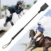 1pc Equestrian Riding Crop, English-Style Riding Accessory, Made Of Synthetic Leather, Flexible, Suitable For All Riders, Ideal Gift For Valentine's Day, Easter, Thanksgiving, Christmas, Halloween