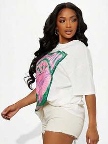 camisetas blusas para dama casuales elegantes premium playeras juvenil disfraces sudaderas para mujer camisetas de mujer liso playera disfraces de mujer niña disfraz pijamas pillamas para dormir de mujer pijamas para parejas - Blanco - Ver 3