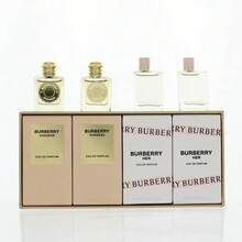 Burberry 4 件迷你套裝（女神香水 5ml*2 + 她香水 5ml*2）女士香水迷你套裝，0.16盎司/5毫升*4，0.17盎司/5毫升*4 - 持久留香，適合生日、辦公、送禮、日常使用 - EDP 4件迷你套裝 - 查看 3