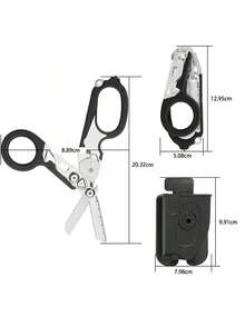 6-In-1 Raptor Emergency Shear Tool, Multi-Function Pliers With Cutter, Folding Pliers With Cutting & Glass Breaker, Tactical Unstoppable Shears