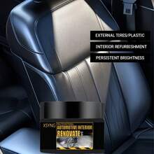 Automotive Interior Renovation Cream, Resin Maintenance Cream, Gloss, Repairs Dull Surfaces, Revitalizes White And Aged Plastics, Enhances Dashboard And Seats