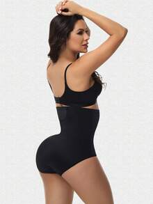 Pantaloni de damă cu talie înaltă, control al abdomenului, lenjerie intimă respirabilă cu strat dublu de plasă, modelare a șoldurilor și modelare a corpului