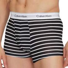 Calvin Klein 3 طقم سروال داخلي رجالي - أسود/أسود/أزرق - مشاهدة 5