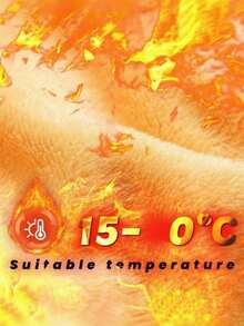 1 Pair High-Elasticity Fleece-Lined Thermal Leggings For Women - Soft Polyester Blend, Warm & Comfortable, Machine Washable, Perfect For Winter Fashion And Cold Weather, Winter Leggings Soft Texture Leggings, High Waisted Leggings,For -5~15℃ - 黑透蜂蜜 - 查看 3