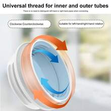 Conector de manguera de escape de aire acondicionadoóvil, reductor de manguera Universal de 13/15CM, acoplador de CA portátil para Hardware de mejora del hogar 8HUU - Universal - Ver 3