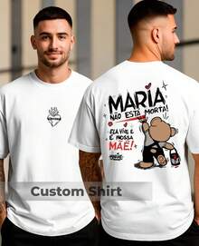 Religious T-Shirt Mary She Lives And Is Our Mother Queen Mother Of Jesus Immaculate Unisex Blouse - trắng - Xem 1