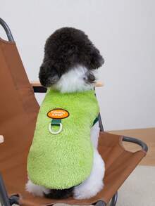 Plush Vest With Legs Sweatshirt Pet Clothes, Cartoon Multicolor Pet Apparel For Autumn/Winter