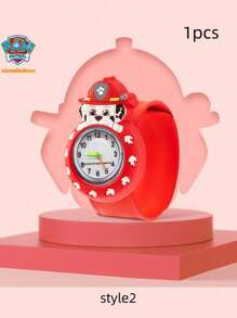 Paw Patrol 1 Piece Of Dog Patrol Waterproof Watch, Cute Pop Ring Watch, Cartoon Watch, Birthday Gift For Friends And Classmates, Rental Number, Party Atmosphere Decoration, Perfect Party Decoration, Home Decoration Ornament, Perfect Room Decoration, Christmas Gift Valentine's Day, Ideal Friend Gifts For Birthday Celebrations, Souvenirs, Women's Souvenir, Cute Aesthetic, Valentine Day Gifts, Decorations, Home Decor, Valentines Gifts