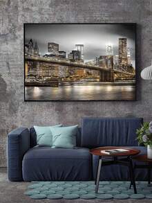 DIY Diamond Drawing New York Architecture Round Diamond City Landscape Mosaic Home Decoration Gift - Multicolor - View 3