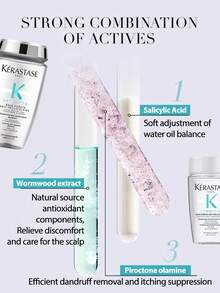 Kérastase KERASTASE SYMBIOSE BAIN PURETE ANTI-PELLICULAIRE 洗发水 500ml / 保湿去屑无硫酸盐洗发水，适用于易生头屑的头发和头皮。清洁并滋润头皮和头发 | 适用于易生头屑的头皮 | 无硫酸盐 | 蕴含吡啶硫酮锌 - 500ml - 查看 3