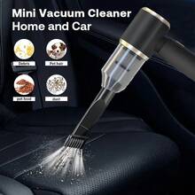 Mini Cordless Handheld Vacuum Cleaner, Car Vacuum Cleaner, Rechargeable, 3-In-1 Design With Vacuum, Blower And Manual Pump Functions, Powerful Suction, Cleaning Assistant - Black-upgraded - View 3