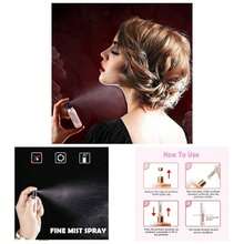 Perfume Travel Refillable Bottleu2013 Portable Sprayer, Empty Perfume Bottles With Unique Patterns, Refill Pump Traveling And Outgoing, 2 Pcs Pack Of 5 MlWhite And Pink - Bươm bướm - Xem 2