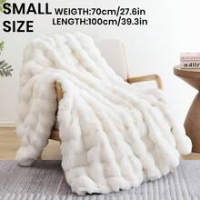 1pc Solid Color Plush Blanket, Available In Multiple Colors, Soft & Warm Faux Fur Luxury Style Throw Blanket, Suitable For Living Room, Bedroom, Sofa And More, Fluffy Long Pile Blanket, Soft & Cozy Sofa Throw, Autumn Decor, Room Decor, Back To School, Study Supplies