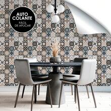 Paper and Wall Washable Self-Adhesive Wallpaper Hydraulic Tile For Kitchen Washroom - Ngói thủy lực - Xem 4