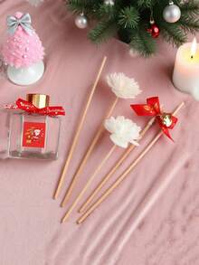 [Gratis Diffusor-Stäbchen] Weihnachts-Duftkerzen-Geschenkbox ohne Flamme, (1 Flasche Aromatherapie + 5 Diffusor-Stäbchen) dekorative Weihnachts-Feiertagsgeschenke, kann in Innenräumen, im Schlafzimmer, Bad, Wohnzimmer, Eingangsbereich platziert werden, reine Pflanzen-, Fruchtdüfte, Tischdekorationen, Aromatherapie, langanhaltender Duft, Lufterfrischer (Weihnachtsgeschenke, Geschenke für Frauen, Parfüm, Auto-Lufterfrischer, Geschenke für Männer, Diffusor, Geschenkset)