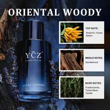 YCZ Midnight Ocean Men's Cologne, 1.7 Fl. Oz. A Long-Lasting Men's Cologne. Featuring A Deep Purple Bottle Design, It Makes An Ideal Gift For The Gentleman. This Men's Pheromone-Infused Cologne Features Notes Of Lemon And Mint; Its Long-Lasting Scent Makes It Perfect For Dates And Everyday Use, And It's Also An Excellent Choice For A Valentine's Day Gift. - 木質香調 - 查看 2
