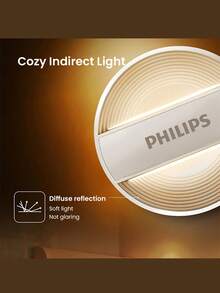 PHILIPS Veilleuse LED montée au mur Philips avec capteur de mouvement et de luminosité