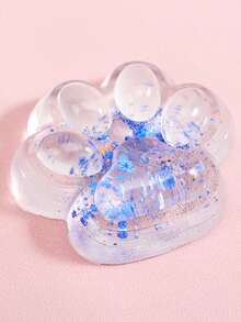 1PC Transparent Glitter Soft Cat Paw Squeeze Toy,Stress Relief And Fun, Great Party Favors And Birthday Gifts For All Ages, Pink For Girls,Blue For Boys,Portable Fidget Squeeze Toy For Your Desk And On The Go, Ideal Holiday Gift, Small Gift Ornament, Cute And Fun, Christmas Gift, Party Favor, Gift Bag Filler, Classroom Prize - Multicolor - View 8