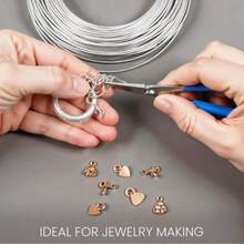 1Roll 1/1.5/2/2.5mm Aluminium Wire Bendy Craft Wire, Silver Plated Jewellery Wire, Flexible Modelling Wire Suitable For DIY Sculptures, Jewelry Making, Wire Weaving And Wrapping(Random Delivery Of Styles)