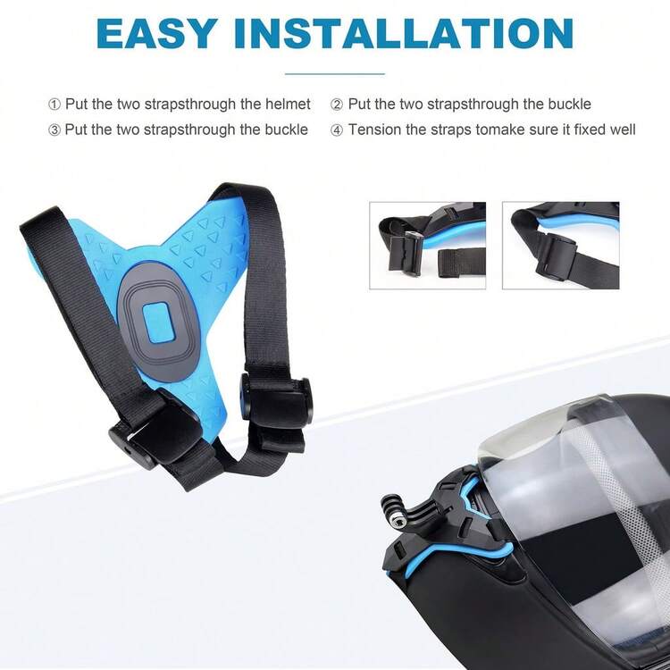 Motorcycle Helmet Mount Cell Phone Camera Galaxy Gopro Ios Chin - 彩色 - 查看 4