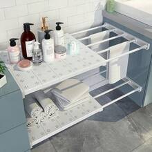 Adjustable Storage Rack - No Drill Expandable Wardrobe, Kitchen, Bathroom Organizer | Space-Saving Extendable Rack Set, Suitable For Most RVs, Durable Material, Non-Electric - Multicolor - View 4