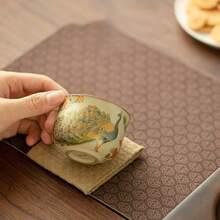 1 chiếc cốc trà gốm sứ hình công Ru Kiln giả, tách trà, đồ uống dùng tại nhà, cốc nếm trà, bộ trà Kung Fu, bộ đồ dùng cho năm học mới, bộ quà tặng ngày lễ, quà tặng Halloween - Nhiều màu - Xem 3