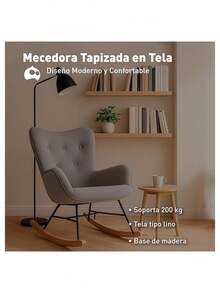 Rocking Chair (97 * 66 * 84 Cm). Bluelander - 灰色 - 查看 2
