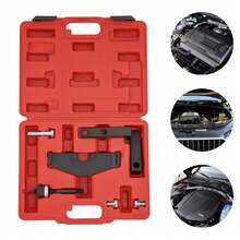 Quiltern XC1694 Camshaft Timing Tool Kit For BMW Mini Cooper R50 R52 R53 2001-2007, Carbon Steel Engine Timing Chain Locking Tool Set With Case For Maintenance & Repair - Red Black - View 4