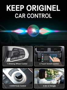 Acodo 2025 New Ultra Mini CarPlay AI Box Wired To Wireless CarPlay And Android Auto 2-In-1 Adapter Plug And Play Compatible With 99% Original Cars With Wired CarPlay/Android Auto 2.4~5.0 GHz WiFi5 Stylish And Portable
