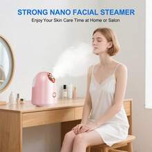 Home Portable Facial Steamer, Nano Ionic Facial Steamer, Facial Humidifier, Deep Hydration And Cleanser - Xem 2