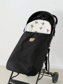 1 sac de dormit pentru cărucior pentru bebeluși, din pânză Oxford, husă caldă rezistentă la vânt, impermeabilă și respirabilă pentru toamnă/iarnă