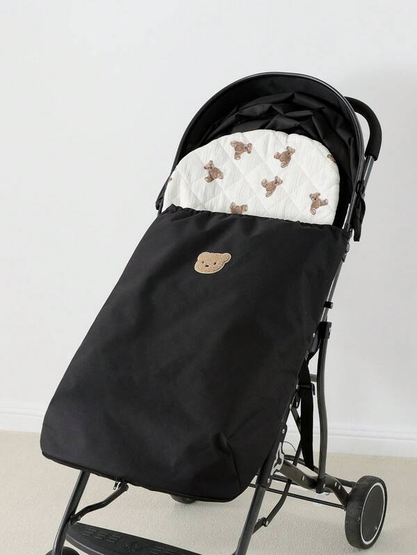 1 pieza Saco de dormir para cochecito de bebé de tela Oxford, Cubierta de carruaje para bebé a prueba de viento y cálida, Impermeable y transpirable para otoño/invierno