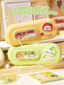 1 件泡泡机铅笔盒，可爱日式多功能笔筒，儿童美观卡哇伊学校用品，学校，独特的文具收纳盒。 - 彩色 - 查看 5