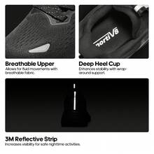 Women's Walking Shoes Cushion Comfortable ActiveBreeze Running Tennis Shoes Non-Slip Workout Gym Sports Athletic Breathable Fashion Sneakers - 黑色 - 查看 8