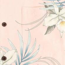 Men's Hawaiian Floral Shirts Silk And Linen Button Down Casual Tropical Holiday Beach Shirtshalloween - Hồng - Xem 6