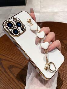 奢华电镀手机壳，新款时尚硅胶防震软壳，适用于三星 Galaxy S25 S24 S23 S22 S21 Note 20 A55 A54 A53 A52 A35 A34 A23 A16 A15 A14 A13 A12 A05S FE Ultra 4G 5G、Redmi Note 13 Pro、Infinix Hot 40i Smart 8 Spark GO 2024、OPPO Reno VIVO MOTO Honor - 白色 - 查看 3