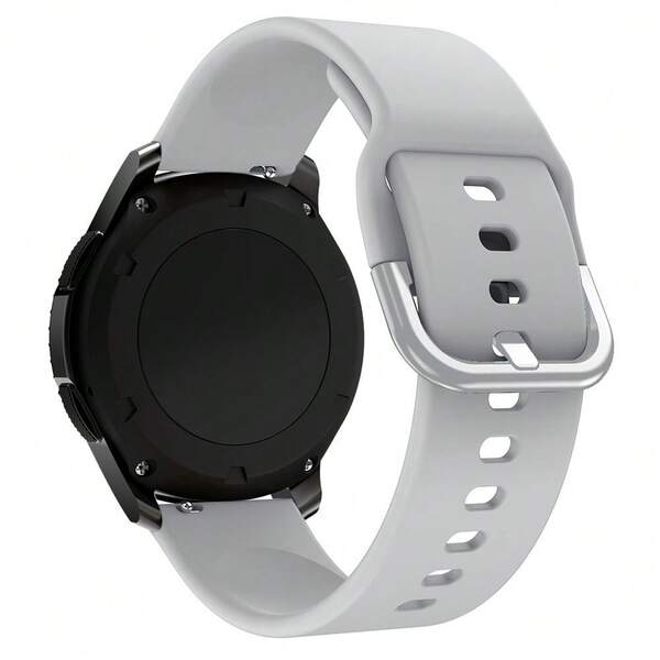 VA VA VOOM 1/3/6/10pcs 18/20/22mm Grey Silicone Watch Band, Adjustable Quick Release Sports Waterproof Smartwatch Strap, Compatible With Huawei GT6/5/4, Honor 41mm, GTS; Galaxy Watch4-7, Active2, Gear S3, Watch3 45mm, GT Series 46mm Smartwatch Accessories, Suitable For Mother's Day, Father's Day, Student Gifts
