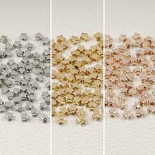 200 颗 CCB 心形星形隔珠，适用于 DIY 珠宝制作、手链、项链、配饰 - 心 - 查看 1